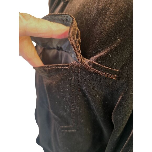 Vintage Equestrian Designs Brown Velvet Jacket Women SP USA Western Style 80s/90 - Picture 7 of 11